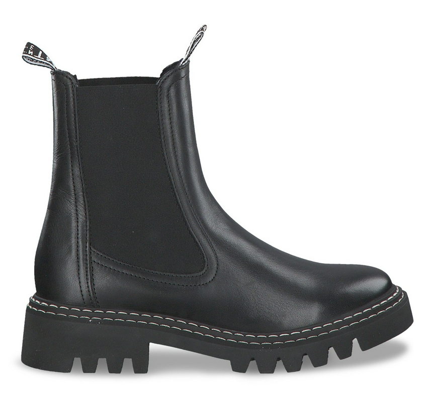 Tamaris Leren laarzen met elastische inzetten opzij - Schoenen.nl